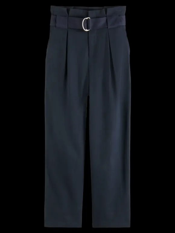 Daisy High Rise Straight Leg Paper Bag Pant