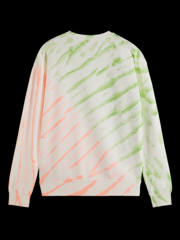 Diagonal Tie-Dyed Sweatshirt