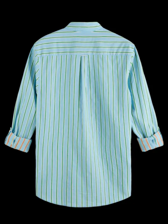 Dobby Striped Button Down Shirt