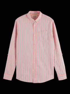 Dobby Striped Button Down Shirt