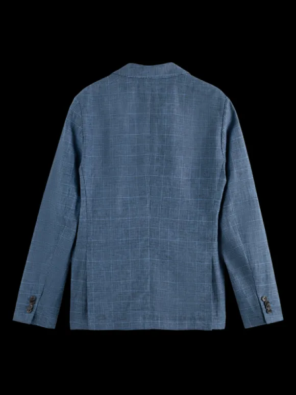 Double-Breasted Check Blazer