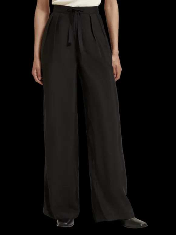 Eleni High Rise Wide Leg Embroidered Pant