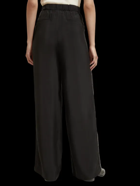 Eleni High Rise Wide Leg Embroidered Pant