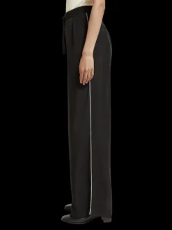 Eleni High Rise Wide Leg Embroidered Pant