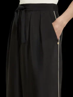 Eleni High Rise Wide Leg Embroidered Pant