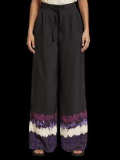 Eleni High Rise Wide Leg Printed Pyjama Pant