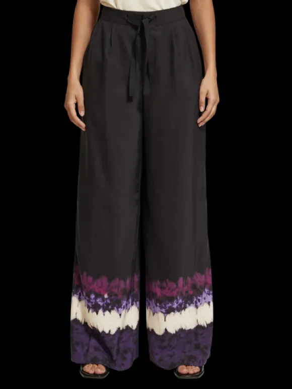 Eleni High Rise Wide Leg Printed Pyjama Pant