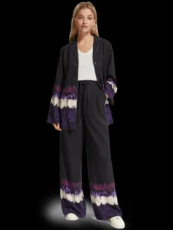 Eleni High Rise Wide Leg Printed Pyjama Pant