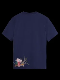 Embroidered Coral T-Shirt