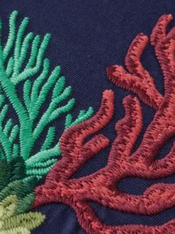 Embroidered Coral T-Shirt