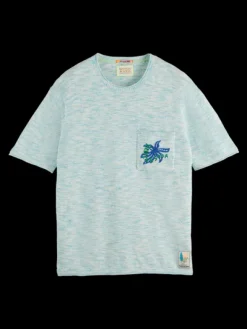 Embroidered Knit T-Shirt