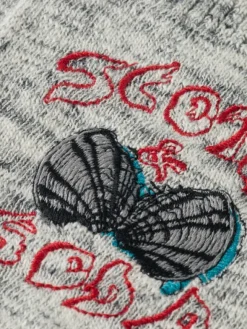 Embroidered Knit T-Shirt