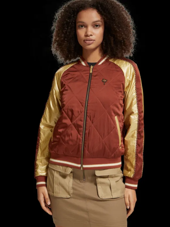 Embroidered Reversible Bomber Jacket