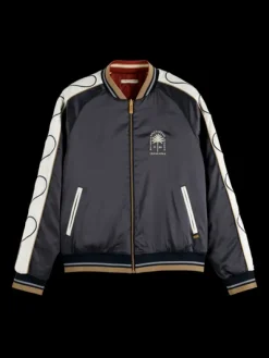 Embroidered Reversible Bomber Jacket