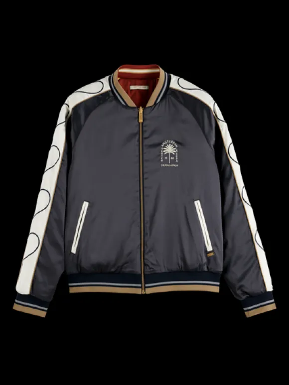 Embroidered Reversible Bomber Jacket