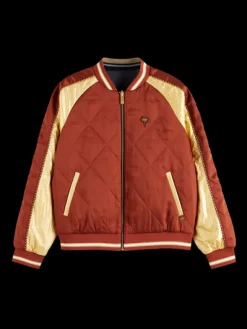 Embroidered Reversible Bomber Jacket