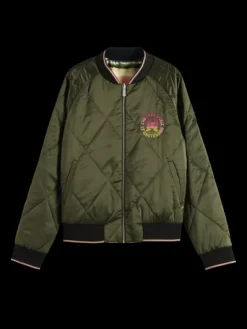Embroidered Reversible Bomber Jacket