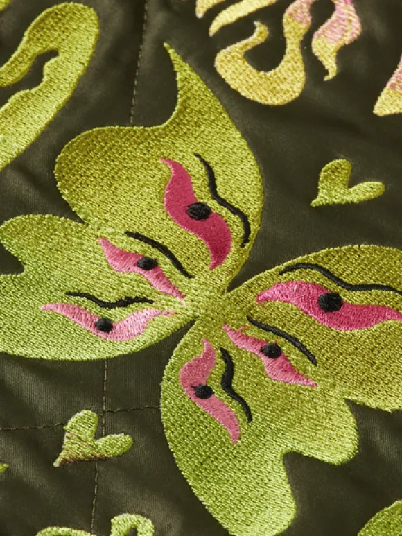 Embroidered Reversible Bomber Jacket