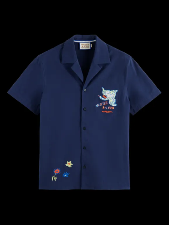 Embroidered Swan Shirt