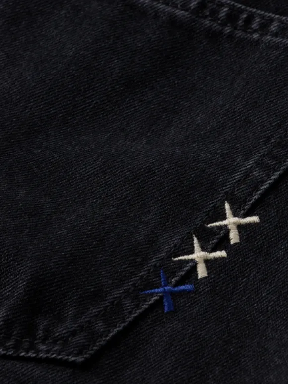 Essentials — Pitch Loose Fit Jeans | Black Buzz