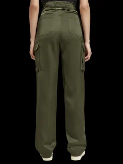 Faye High Rise Relaxed Tapered Leg Paper Bag Utility Pant
