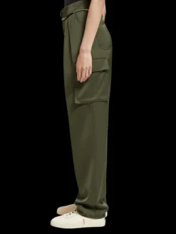 Faye High Rise Relaxed Tapered Leg Paper Bag Utility Pant