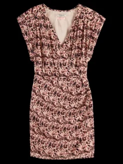 Floral Mini Wrap Dress