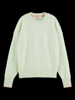 Fuzzy Crew Neck Pullover
