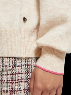 Fuzzy Crew Neck Pullover