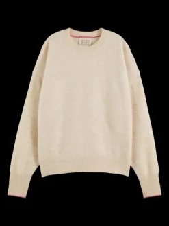 Fuzzy Crew Neck Pullover