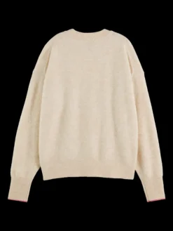 Fuzzy Crew Neck Pullover