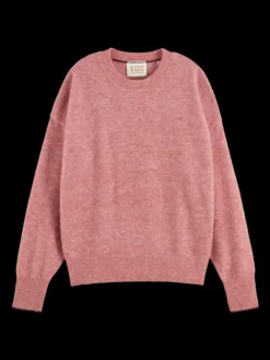 Fuzzy Crew Neck Pullover