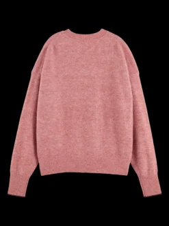Fuzzy Crew Neck Pullover