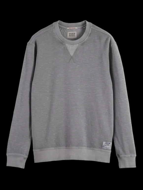Garment Dye Structured Sweatshirt