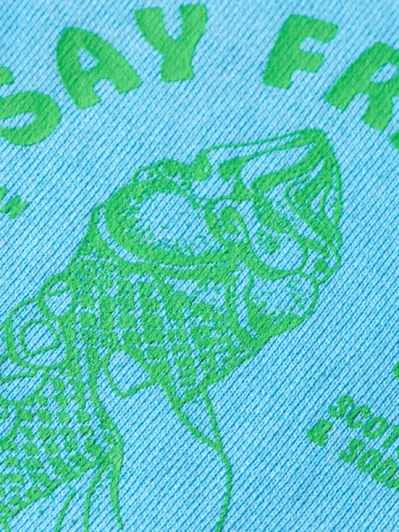 Garment-Dyed Artwork Hoodie