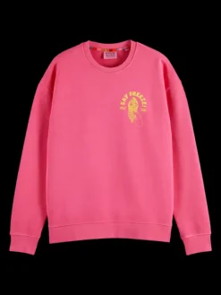 Garment-Dyed Artwork Sweatshirt