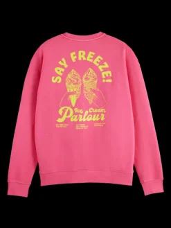 Garment-Dyed Artwork Sweatshirt