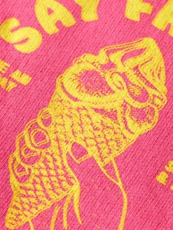 Garment-Dyed Artwork Sweatshirt