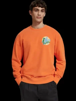 Garment-Dyed Artwork Sweatshirt
