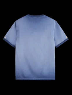 Garment-Dyed Embroidered Logo T-Shirt