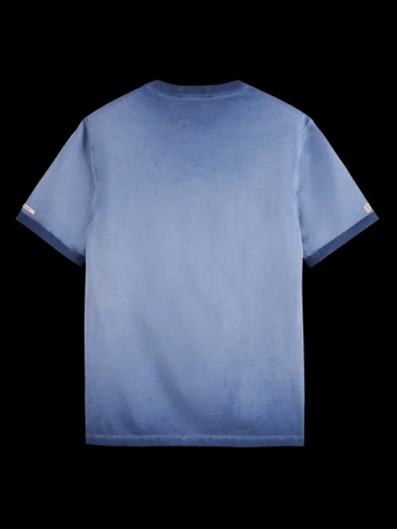 Garment-Dyed Embroidered Logo T-Shirt