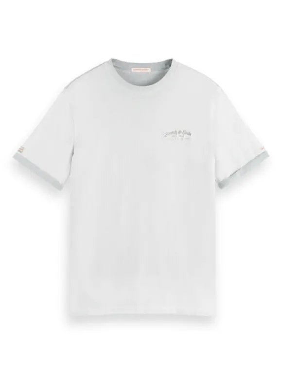 Garment-Dyed Embroidered Logo T-Shirt
