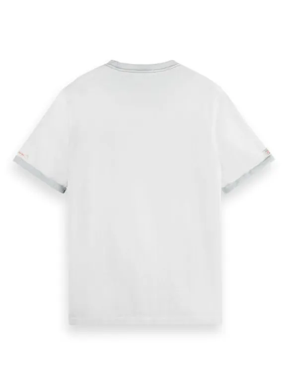 Garment-Dyed Embroidered Logo T-Shirt