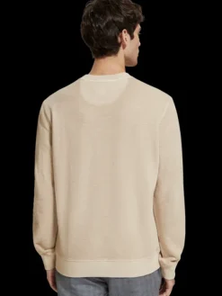 Garment-Dyed Structured Sweatshirt