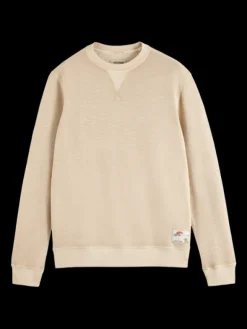Garment-Dyed Structured Sweatshirt