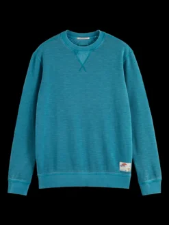 Garment-Dyed Structured Sweatshirt