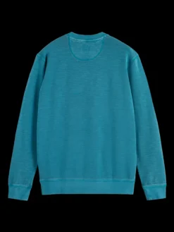 Garment-Dyed Structured Sweatshirt