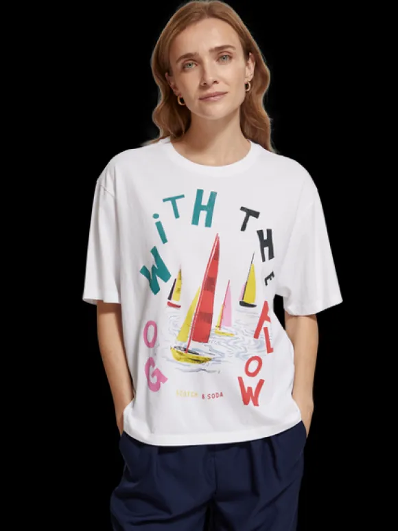 Go With The Flow Printed T-Shirt