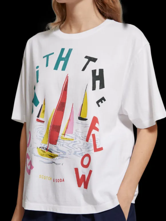 Go With The Flow Printed T-Shirt
