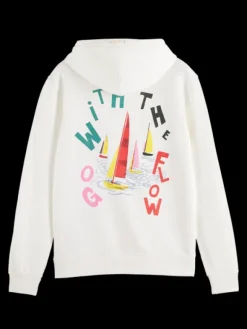 Go With The Flow Printed Hoodie